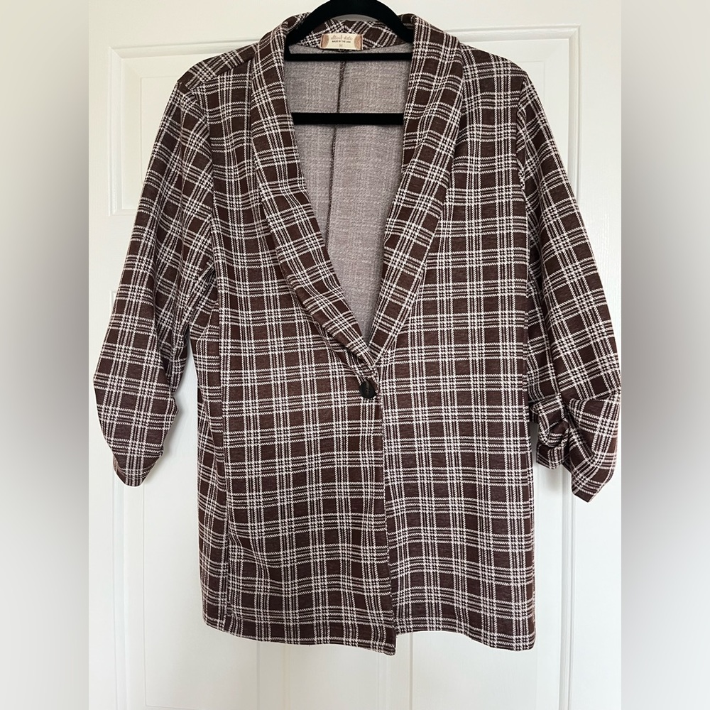 Altar’s State Plaid Blazer